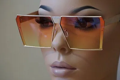 Square oversize retro sunglasses