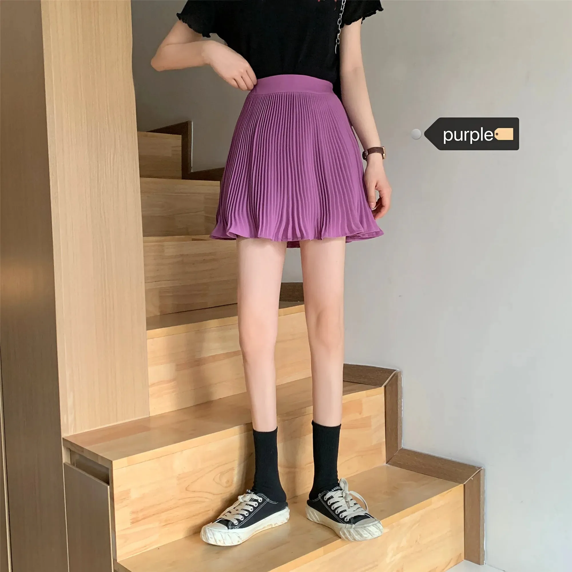 Summer White Skirt, Women Clothes, Purple, White, Black Sexy Skirts for women