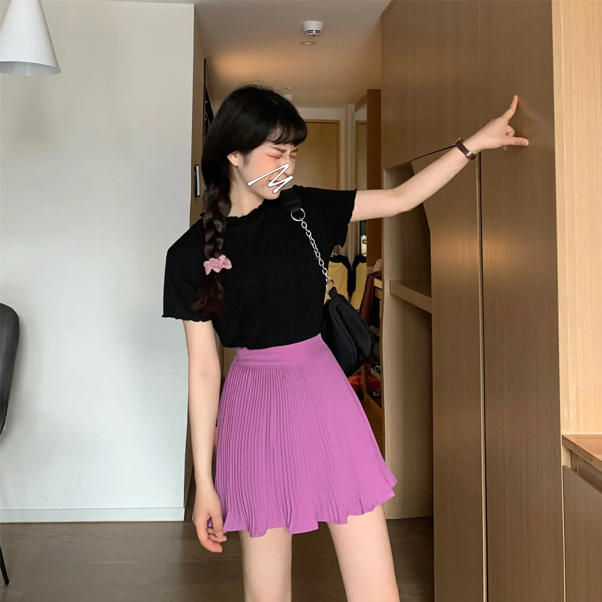Summer White Skirt, Women Clothes, Purple, White, Black Sexy Skirts for women