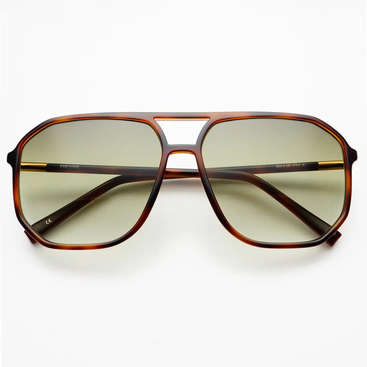 Sunglasses- Billie Tortise/Green (124-6)