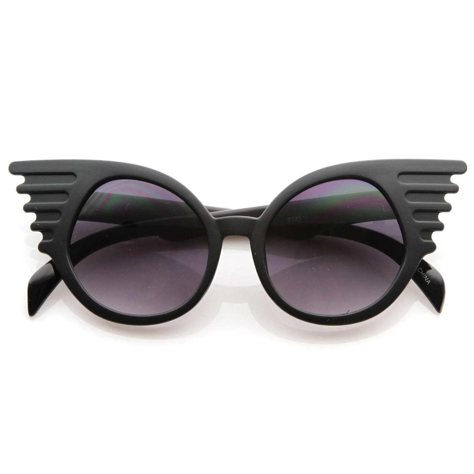 Trendy Unique Fashion Angel Wings Round Sunglasses 8581