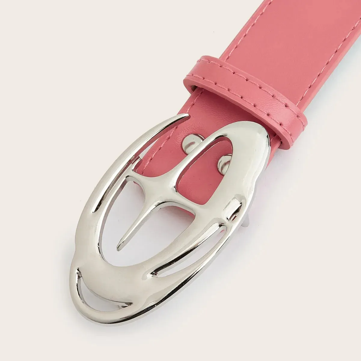 Vintage Punk Moon & Star Buckle Belt  Gothic Y2K PU Leather Waistband for Men & Women