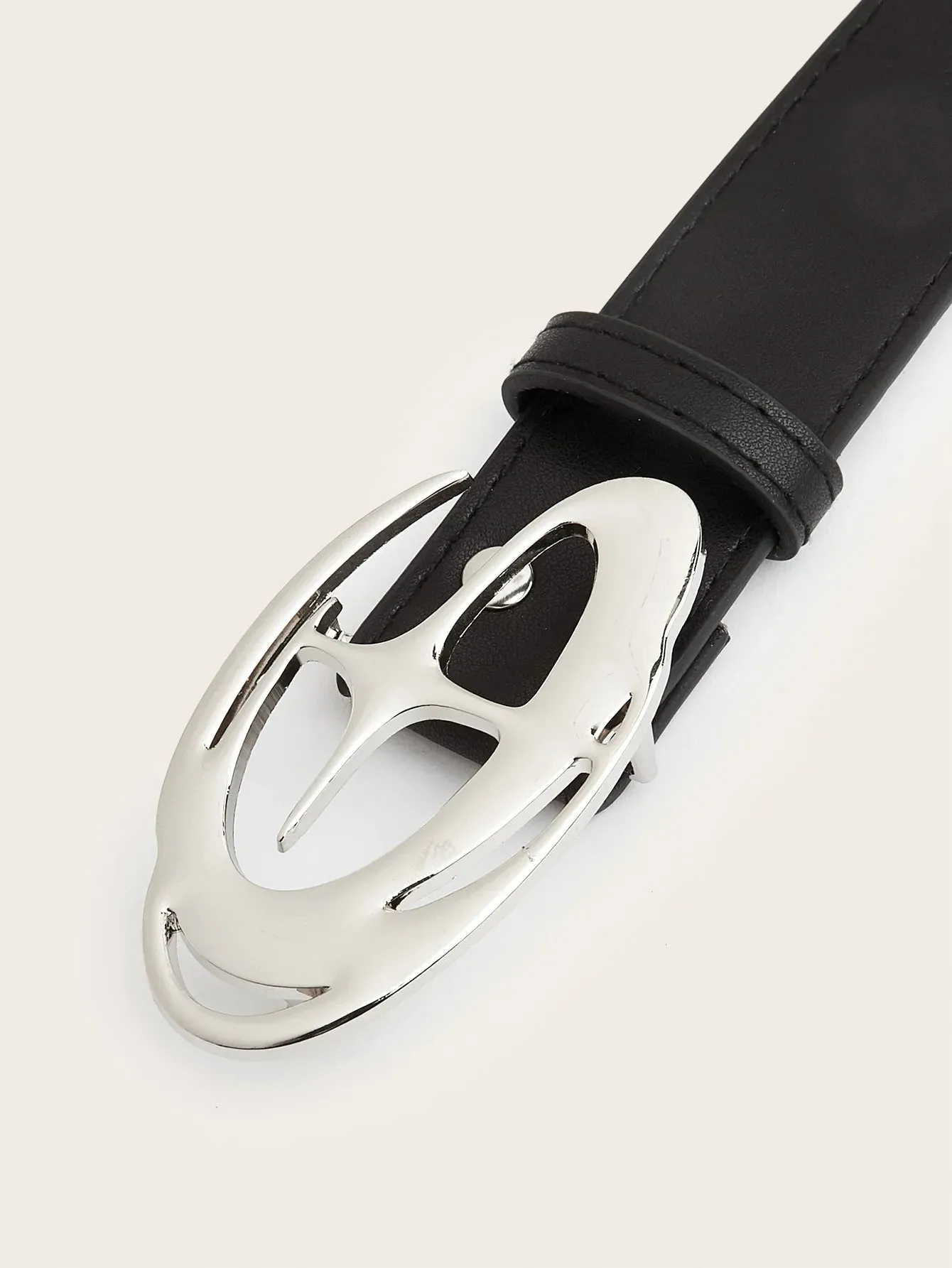 Vintage Punk Moon & Star Buckle Belt  Gothic Y2K PU Leather Waistband for Men & Women