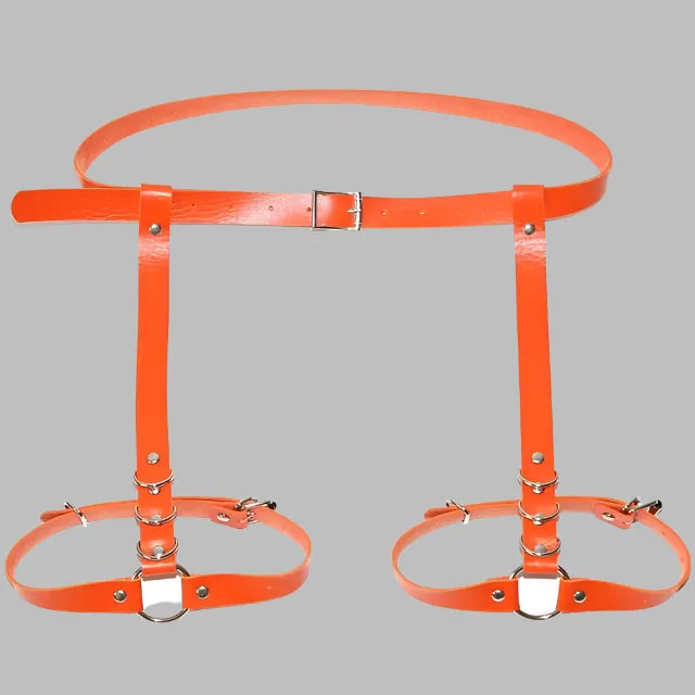 Waist and Thigh integrated Real Leather Belt