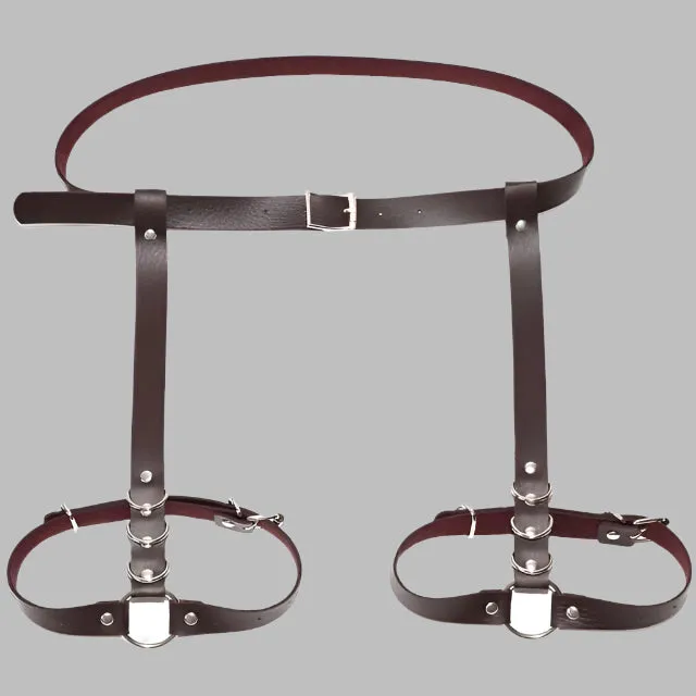 Waist and Thigh integrated Real Leather Belt