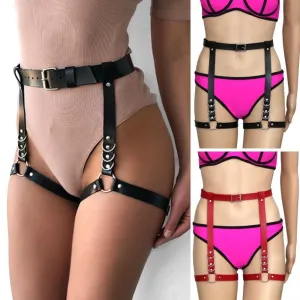 Waist and Thigh integrated Real Leather Belt