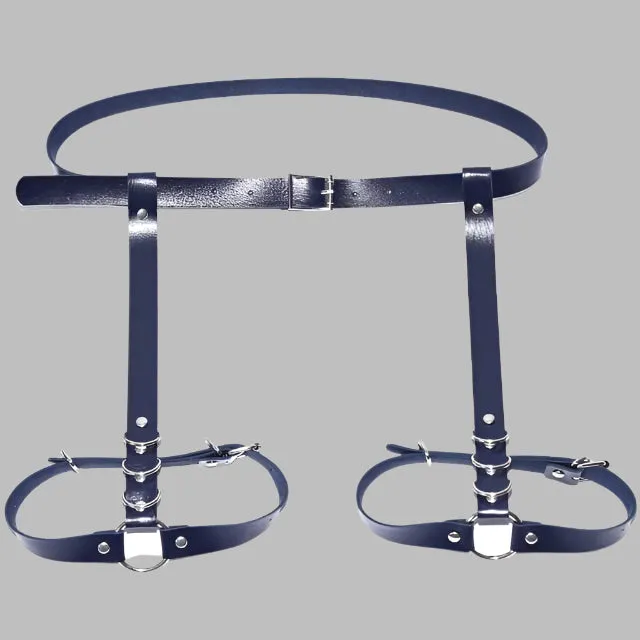 Waist and Thigh integrated Real Leather Belt