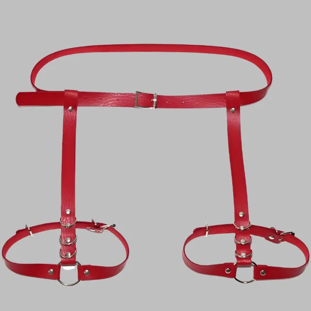 Waist and Thigh integrated Real Leather Belt