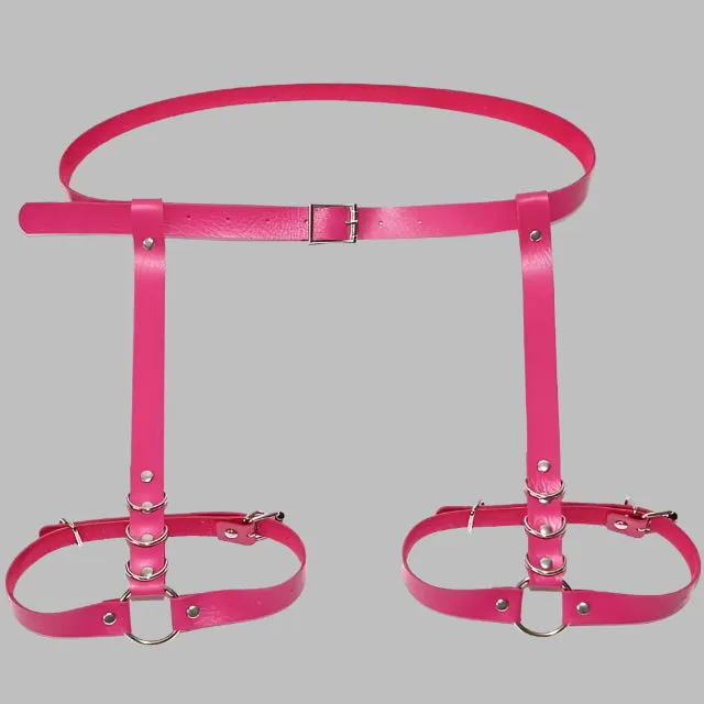 Waist and Thigh integrated Real Leather Belt