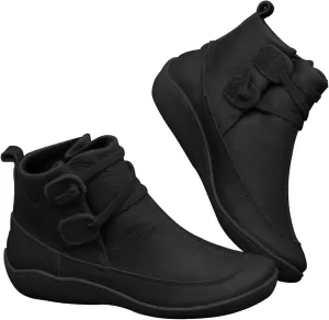 Women's Ankle Boots & Booties Ankle Booties for Women Flat Ankle Boots for Women Boot Shoes for Women Fashion Round Toe Side Zipper Pointd Toe Suede