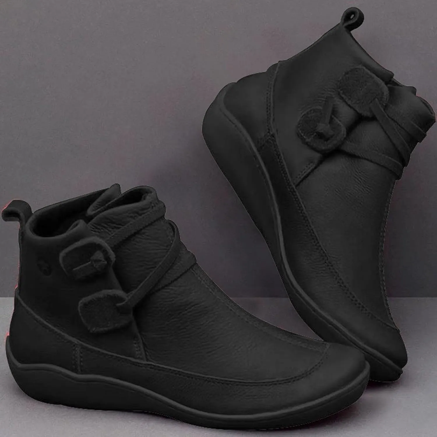 Women's Ankle Boots & Booties Ankle Booties for Women Flat Ankle Boots for Women Boot Shoes for Women Fashion Round Toe Side Zipper Pointd Toe Suede
