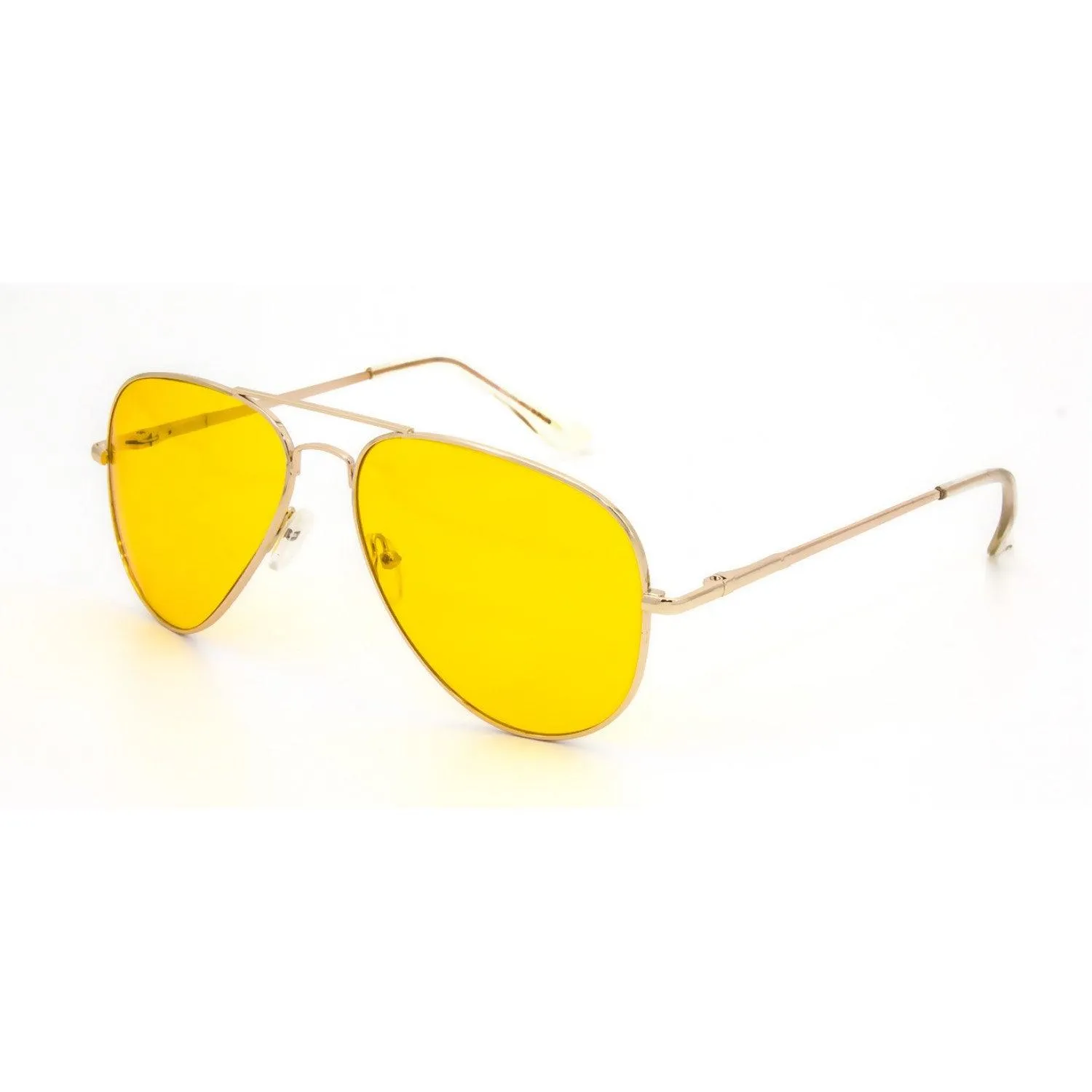 Yellow Men Aviators Sunglasses