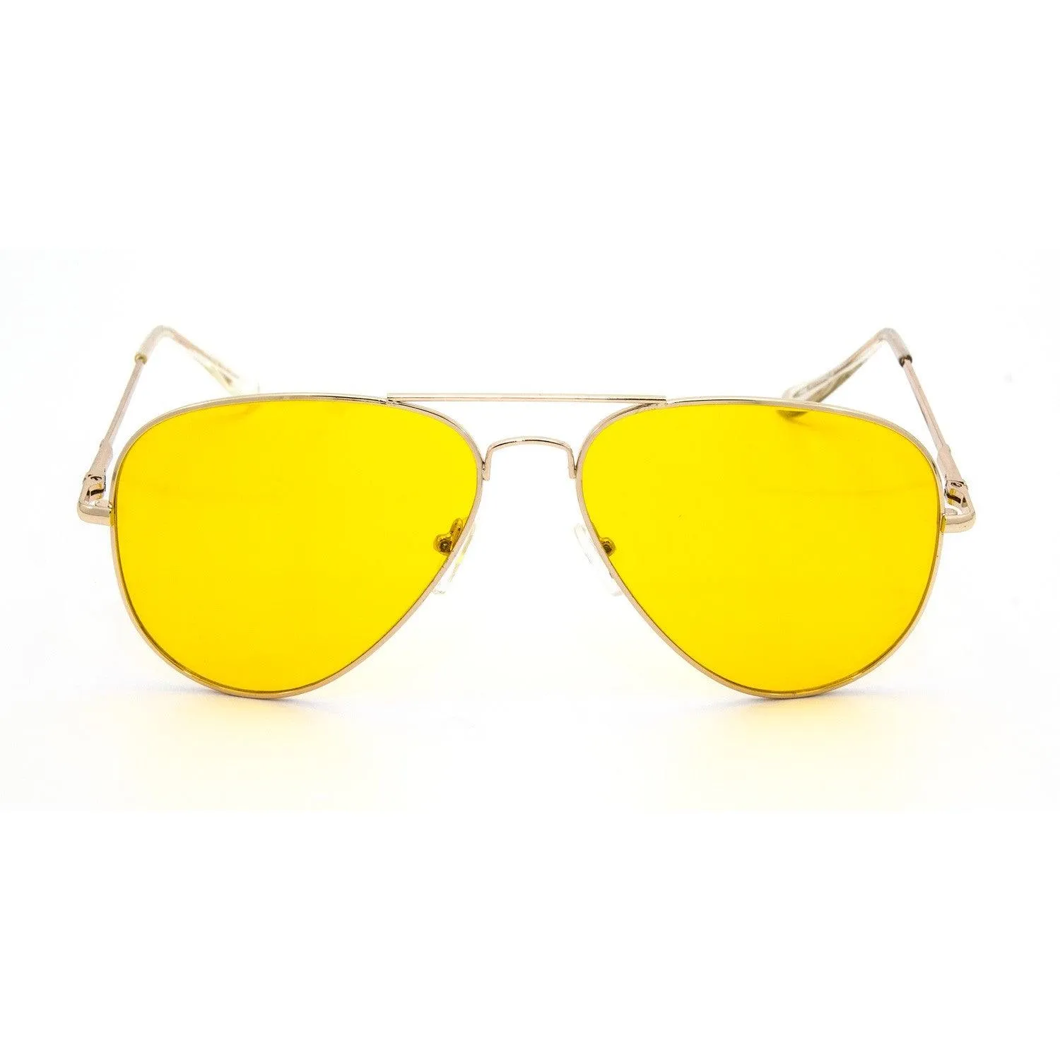 Yellow Men Aviators Sunglasses