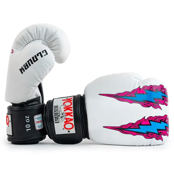 Yokkao East Club Boxing Gloves White