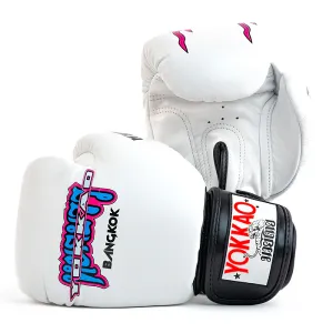 Yokkao East Club Boxing Gloves White